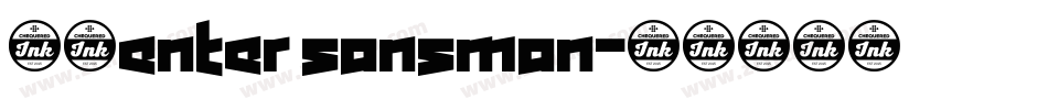 細體enter sansman字体转换